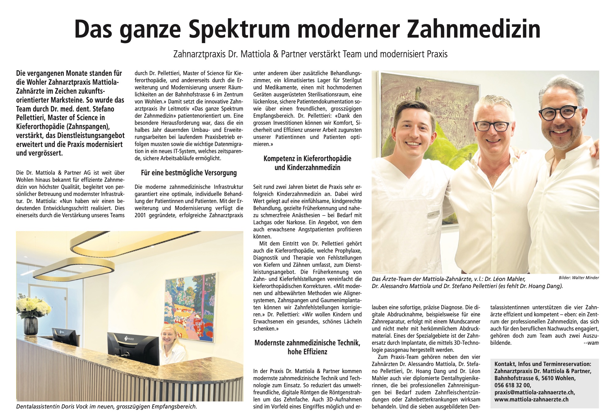 Beitrag im Wohler Anzeiger vom 13. Juni 2025